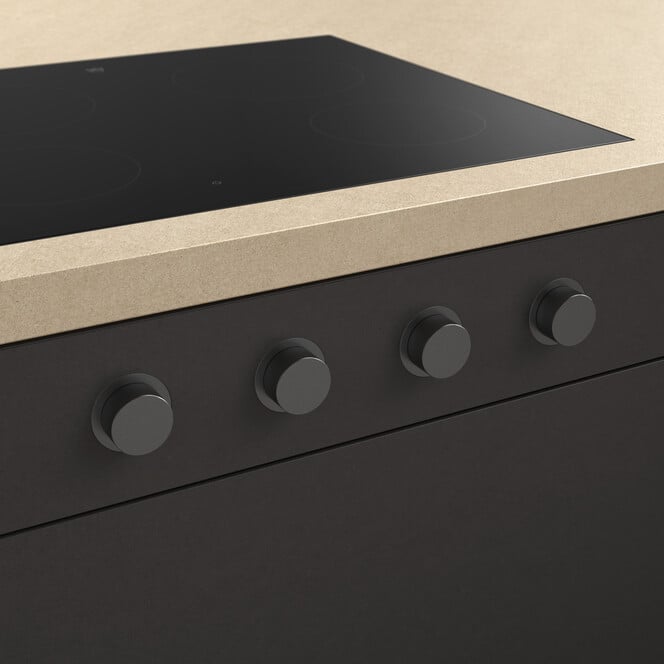 V-ZUG Commutatori rotativi esterni (4 pezzi) per CookTop V2000 I604-I804, Nero