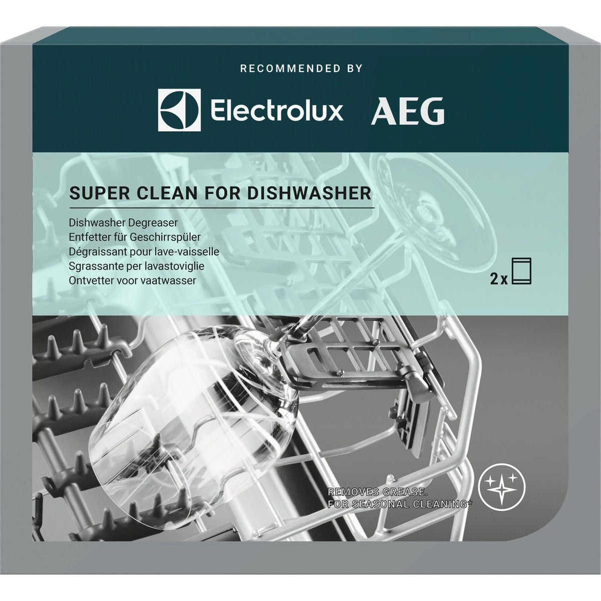 Electrolux M2DCP051 Super Clean sgrassante forte a base di enzimi per lavastoviglie