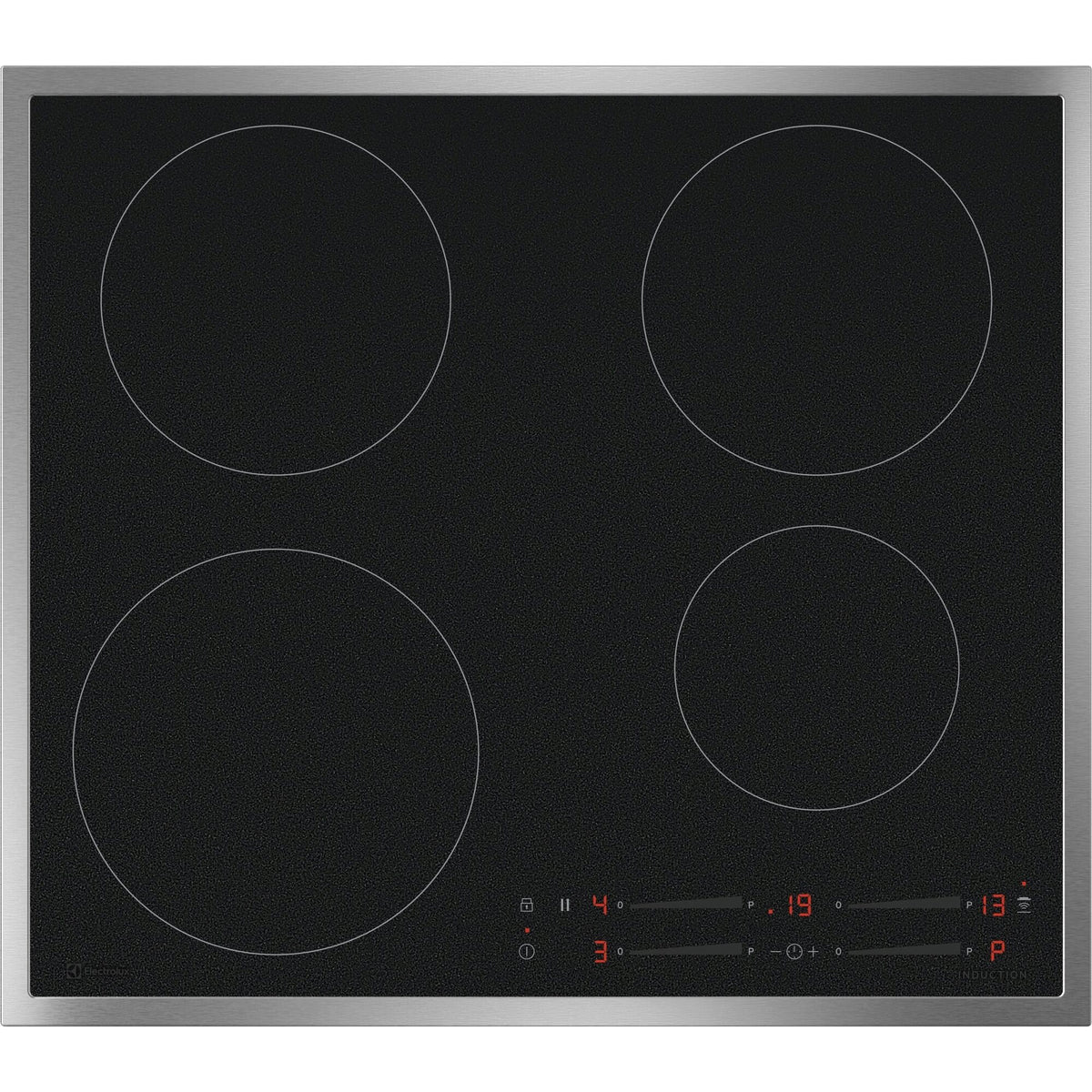 Electrolux GK58TSISCN, Piano di cottura a induzione, SenseBoil™, SaphirMatt, Variante di incasso: telaio, Numero zone di