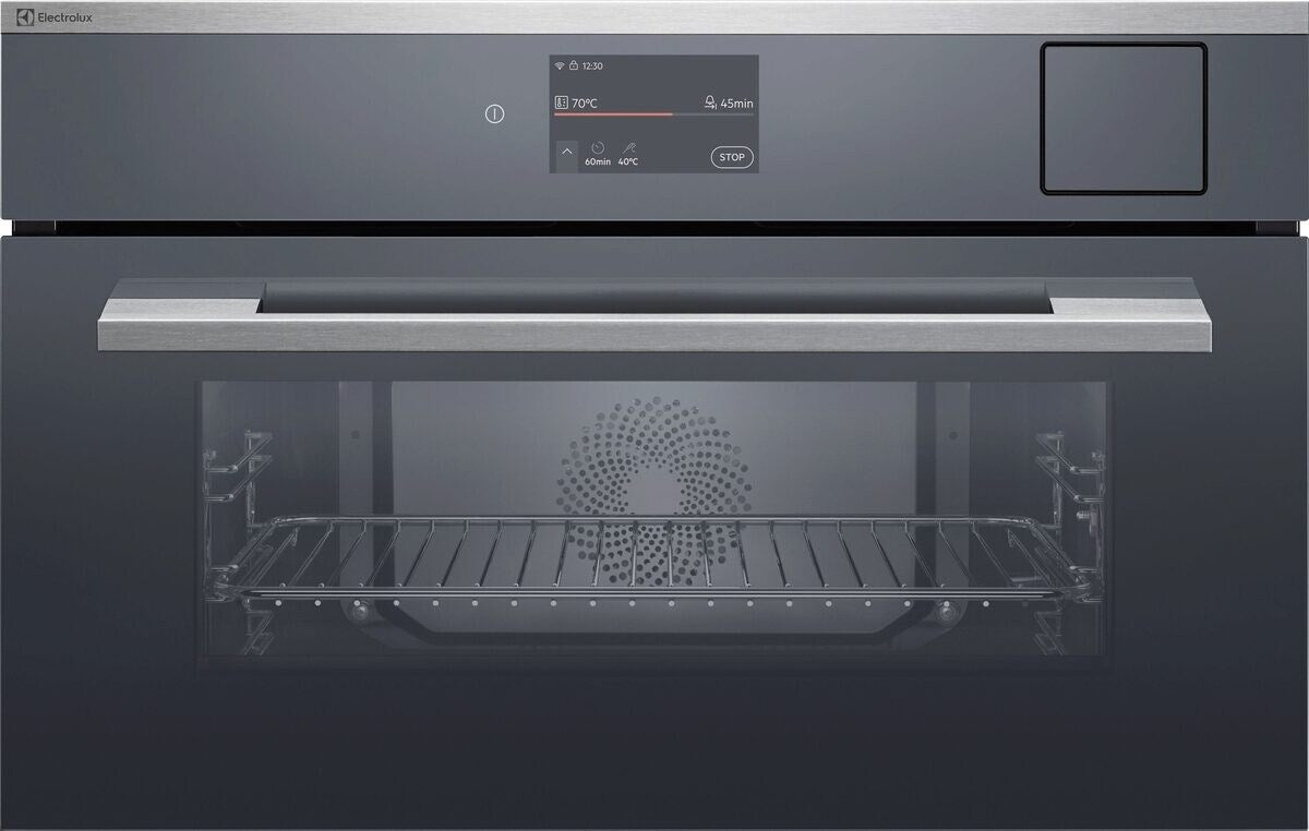 Electrolux EB3GL70KCN, Forno da incasso Profi Steam Compact 45, Cromo Rivestimento antimpronta, Classe energetica: A+, M