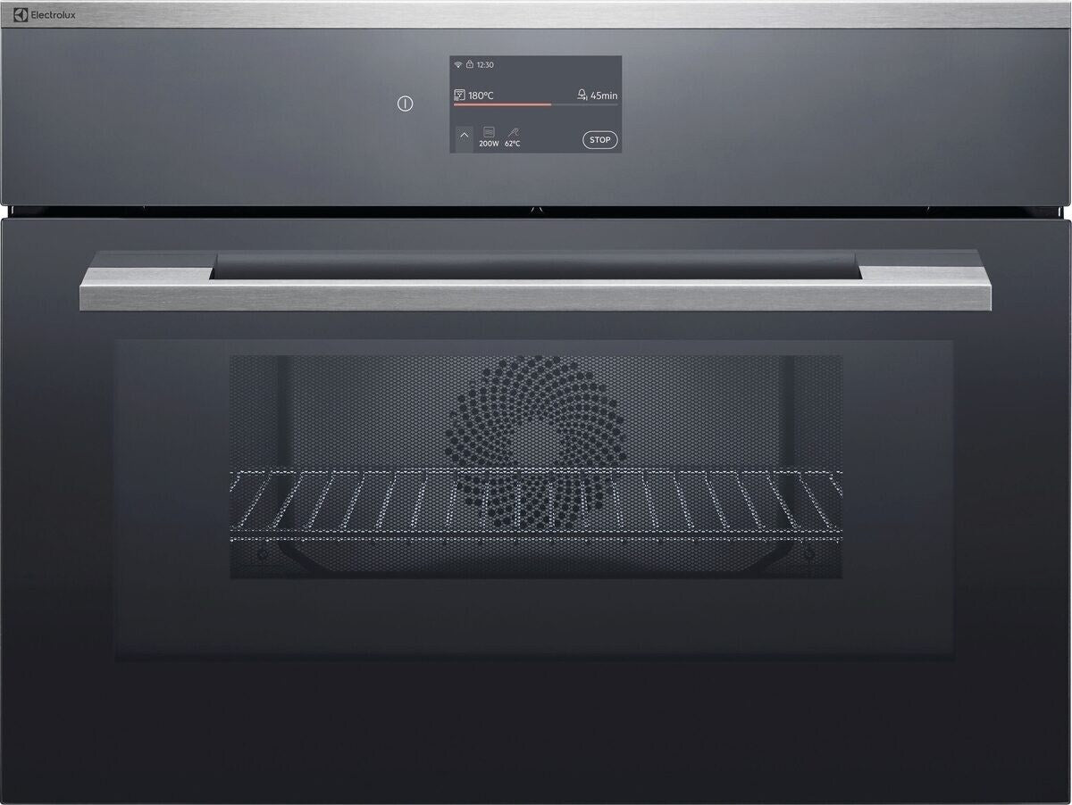 Electrolux EB4GL90KCN, Microonde Combi da incasso Compact 45, Cromo Rivestimento antimpronta, Modalità di funzionamento: