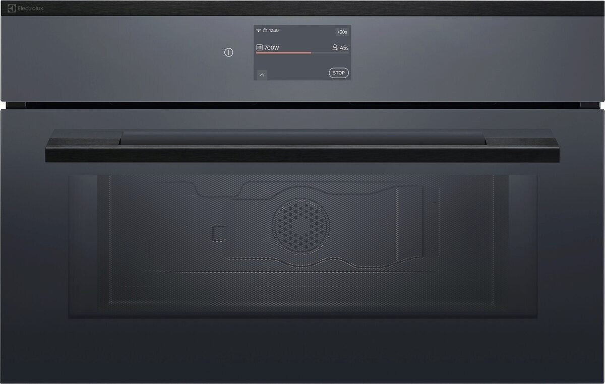 Electrolux EB3GL90SP, Microonde Solo da incasso Compact 38, Nero effetto specchio = vetro, Modalità di funzionamento: To