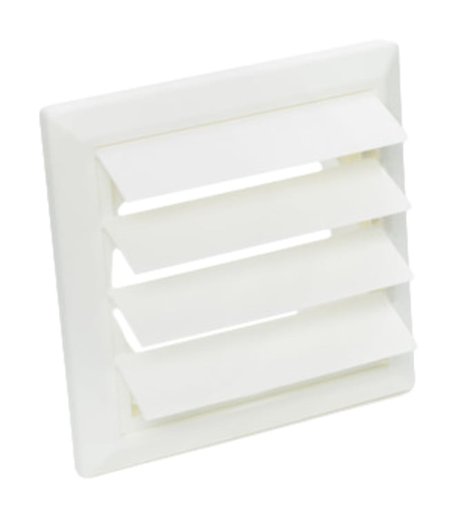 V-ZUG Griglia antipioggia, bianca, plastica, quadrata, ø 150 mm