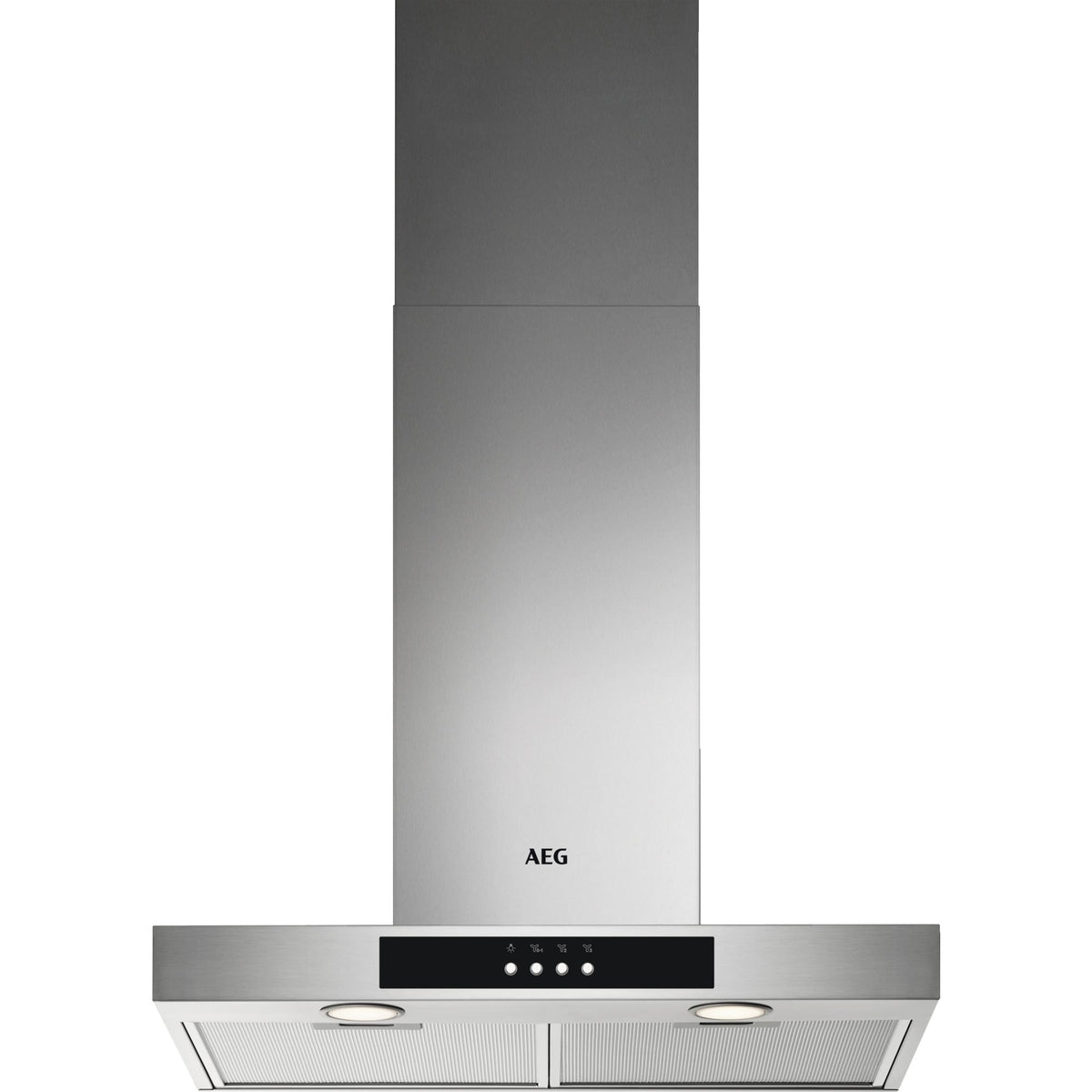 AEG AWH6416AM, Cappe design da parete, Cromo, Classe energetica: B, Numero di passi: 3, Livello massimo scarico (m3/h):