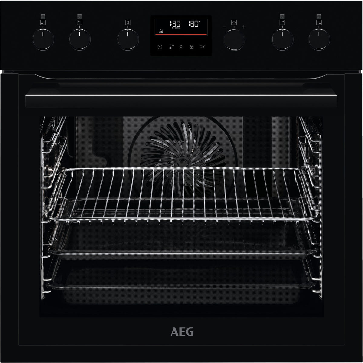 AEG EHBZB, Cucina da incasso, Nero, Classe energetica: A+, Modalità di funzionamento: Selettori comandi a scomparsa, Tem
