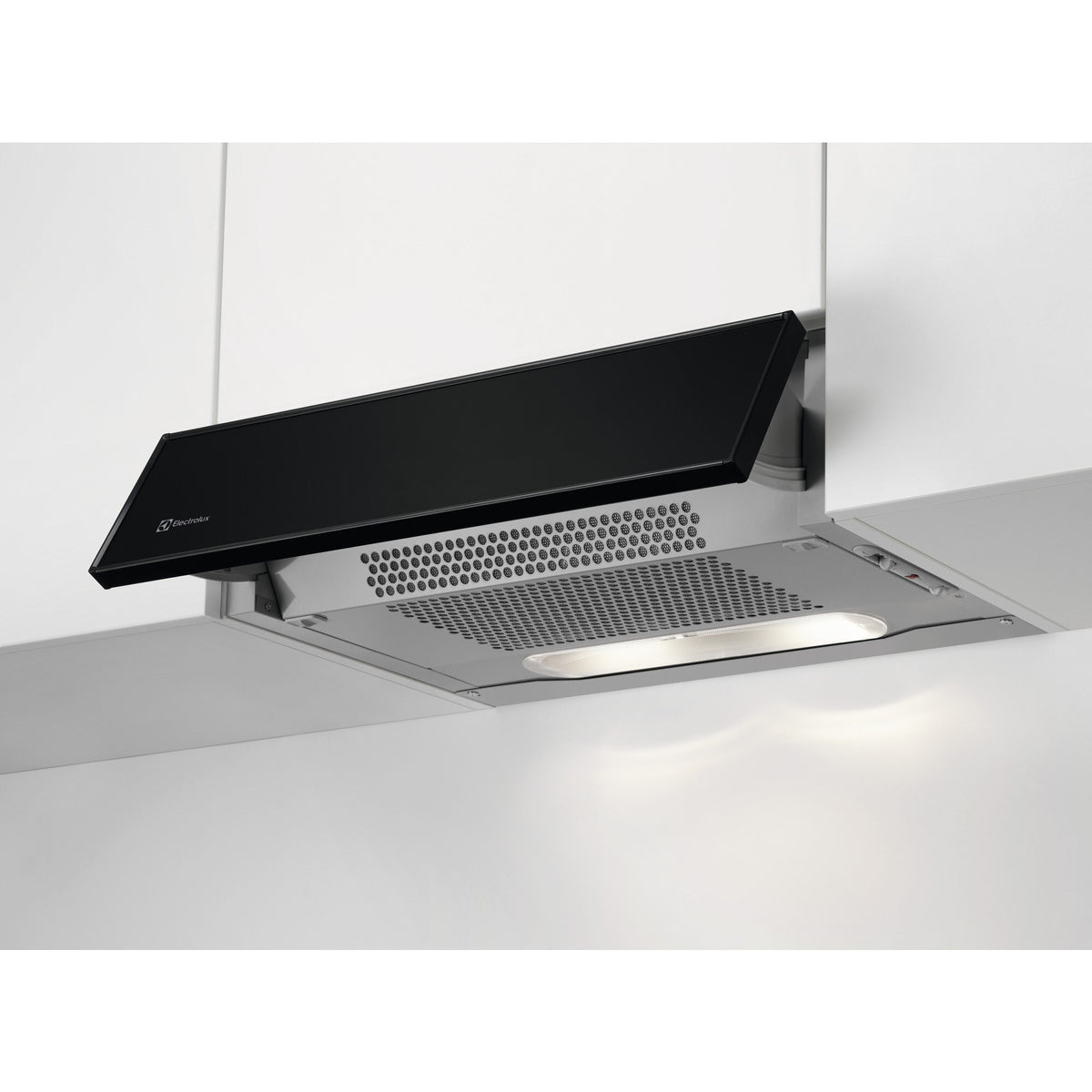 Electrolux DXK6012SW, Cappa aspirante ribaltabile, Nero, Classe energetica: D Numero di passi: 3, Livello massimo scaric