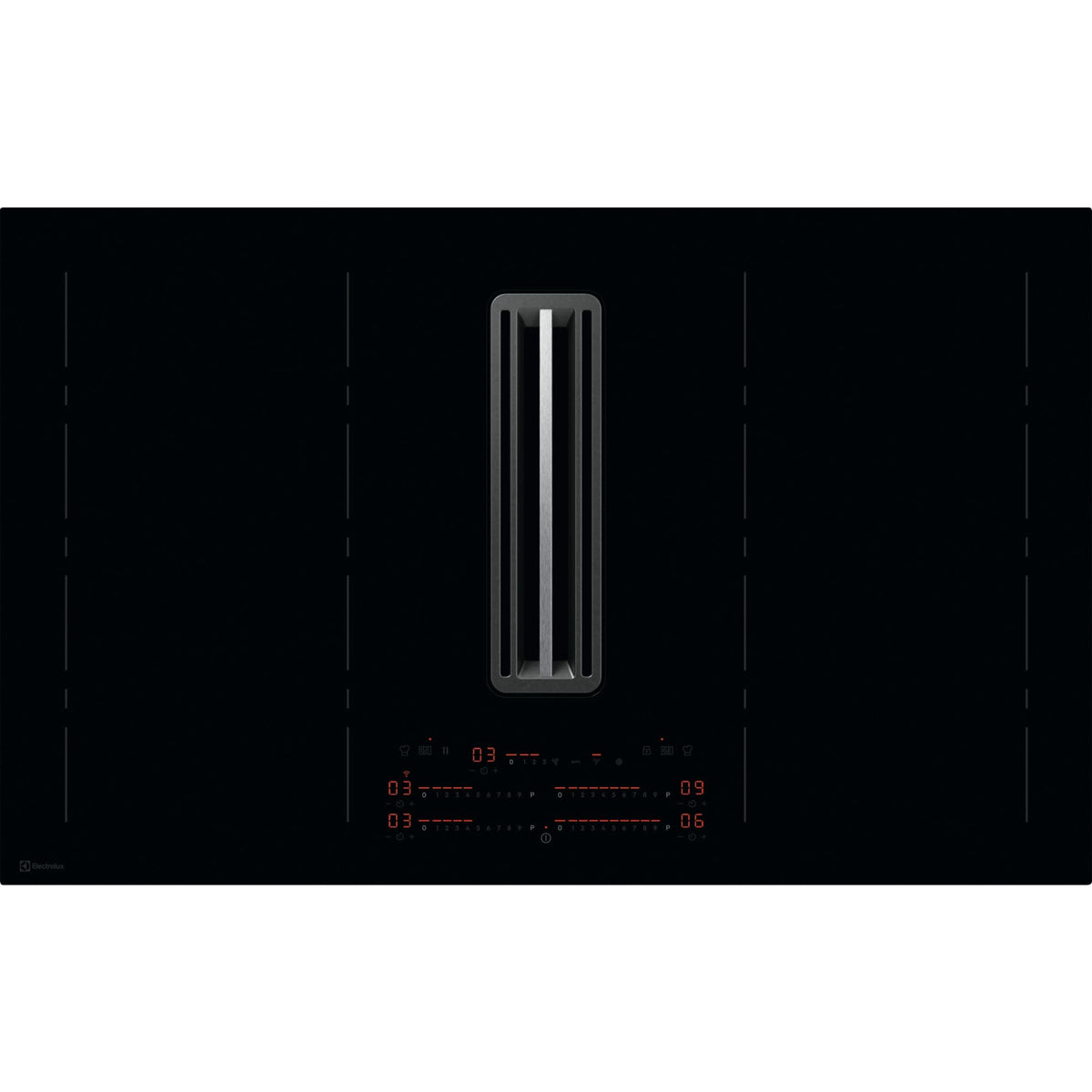Electrolux DMSL8350UO, Aria circolante ComboFlex, Nero, Variante di incasso: Senza telaio, Numero zone di cottura: 4, La
