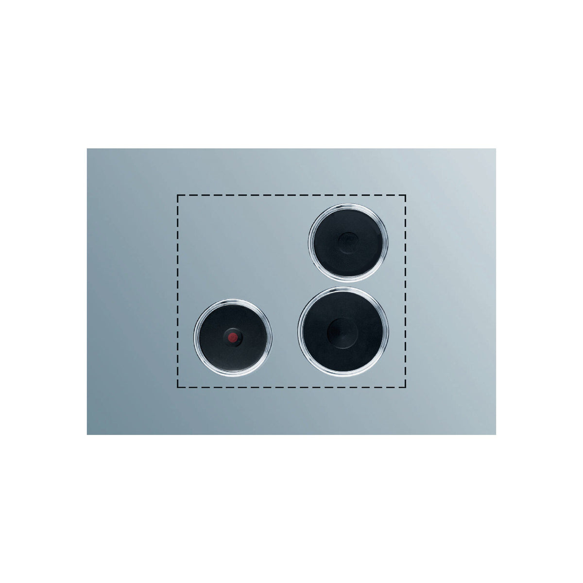 Electrolux PS+B32, Piano di cottura in acciaio: 3