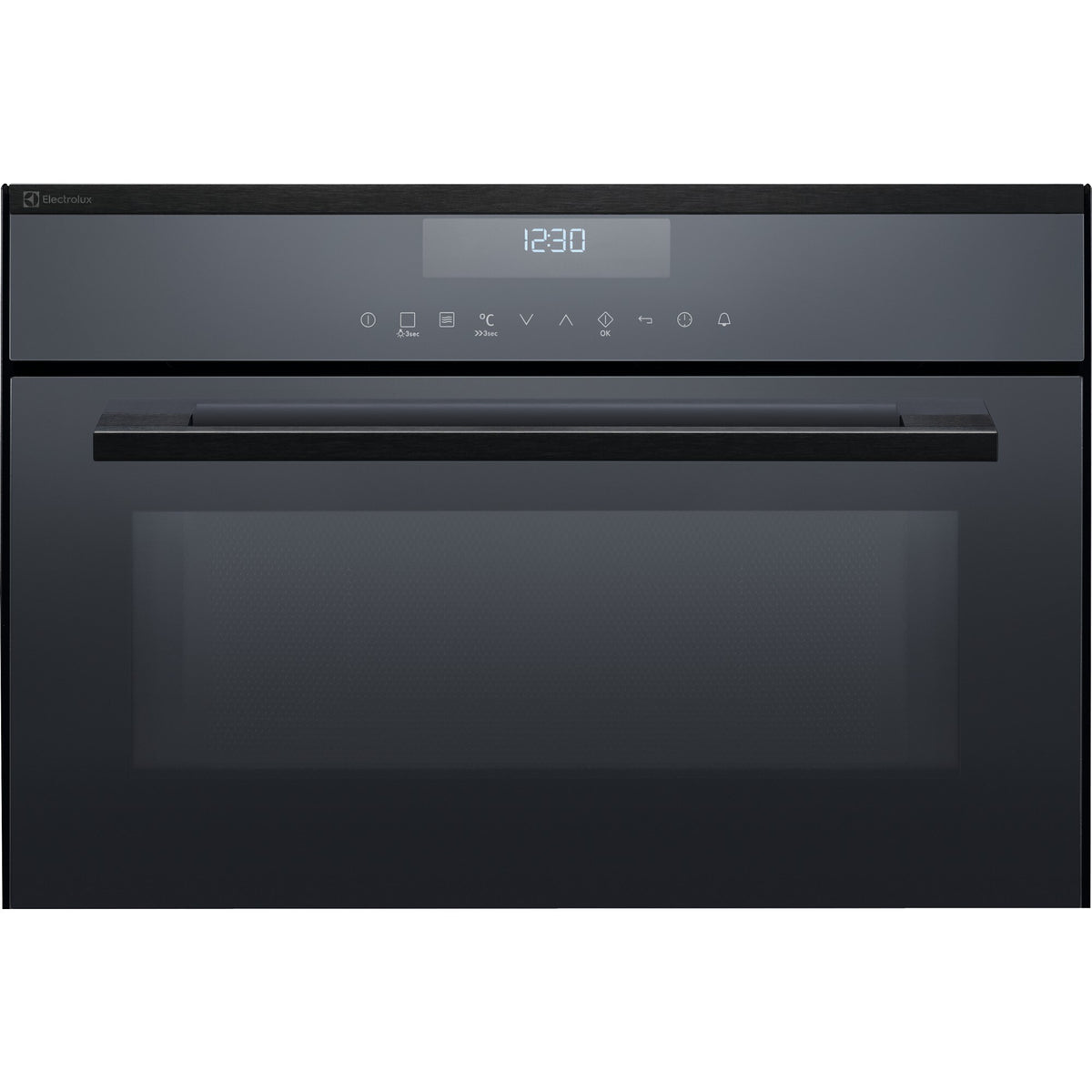 Electrolux EB3GL9KSP, Microonde Combi da incasso Compact 38, Nero effetto specchio = vetro, Modalità di funzionamento: T