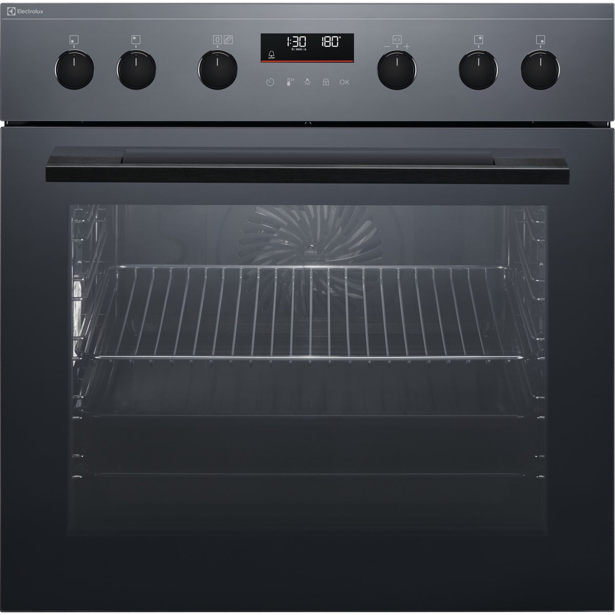 Electrolux EH6L50DSP, Cucina da incasso, Nero effetto specchio = vetro, Classe energetica: A+, Modalità di funzionamento