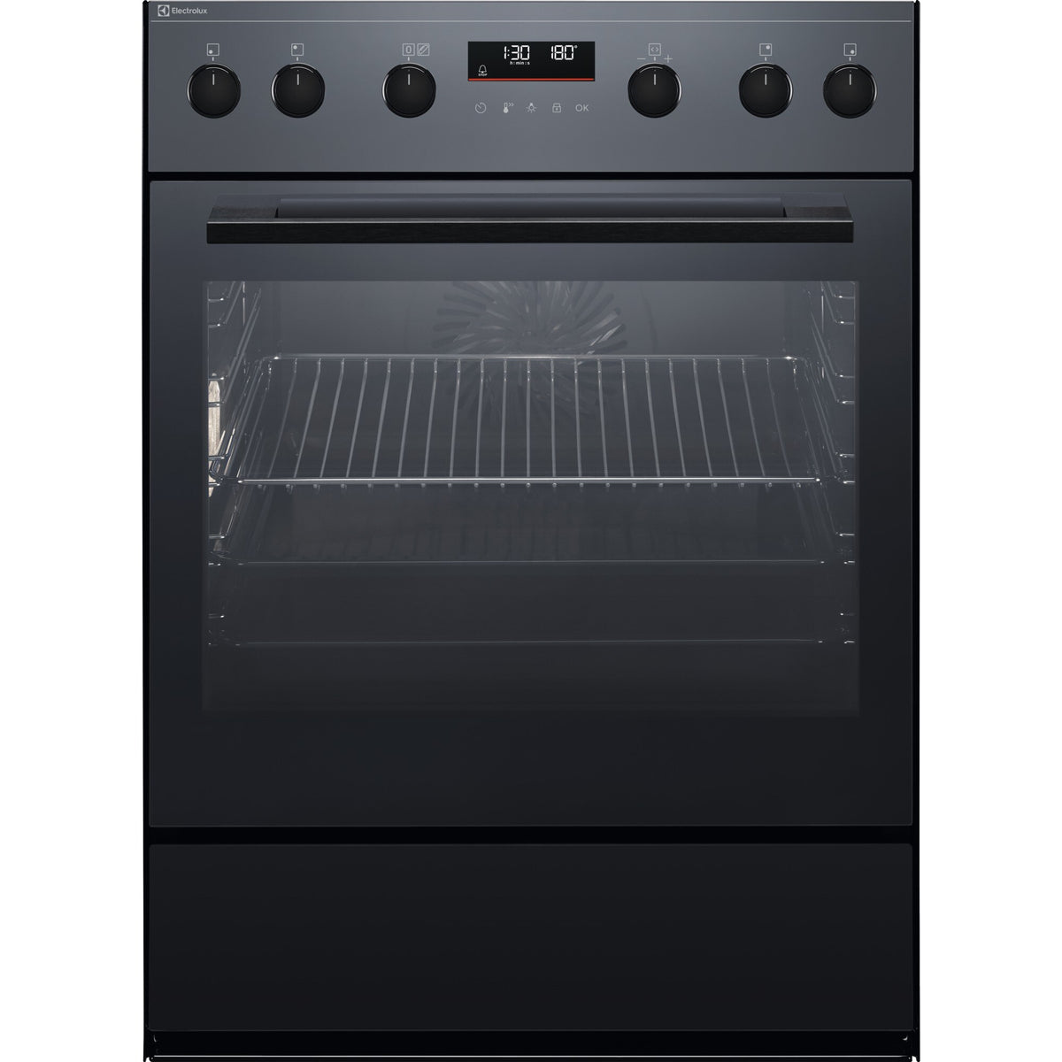Electrolux EH7L5XDSP, Cucina da incasso, Nero effetto specchio = vetro, Classe energetica: A+, Modalità di funzionamento