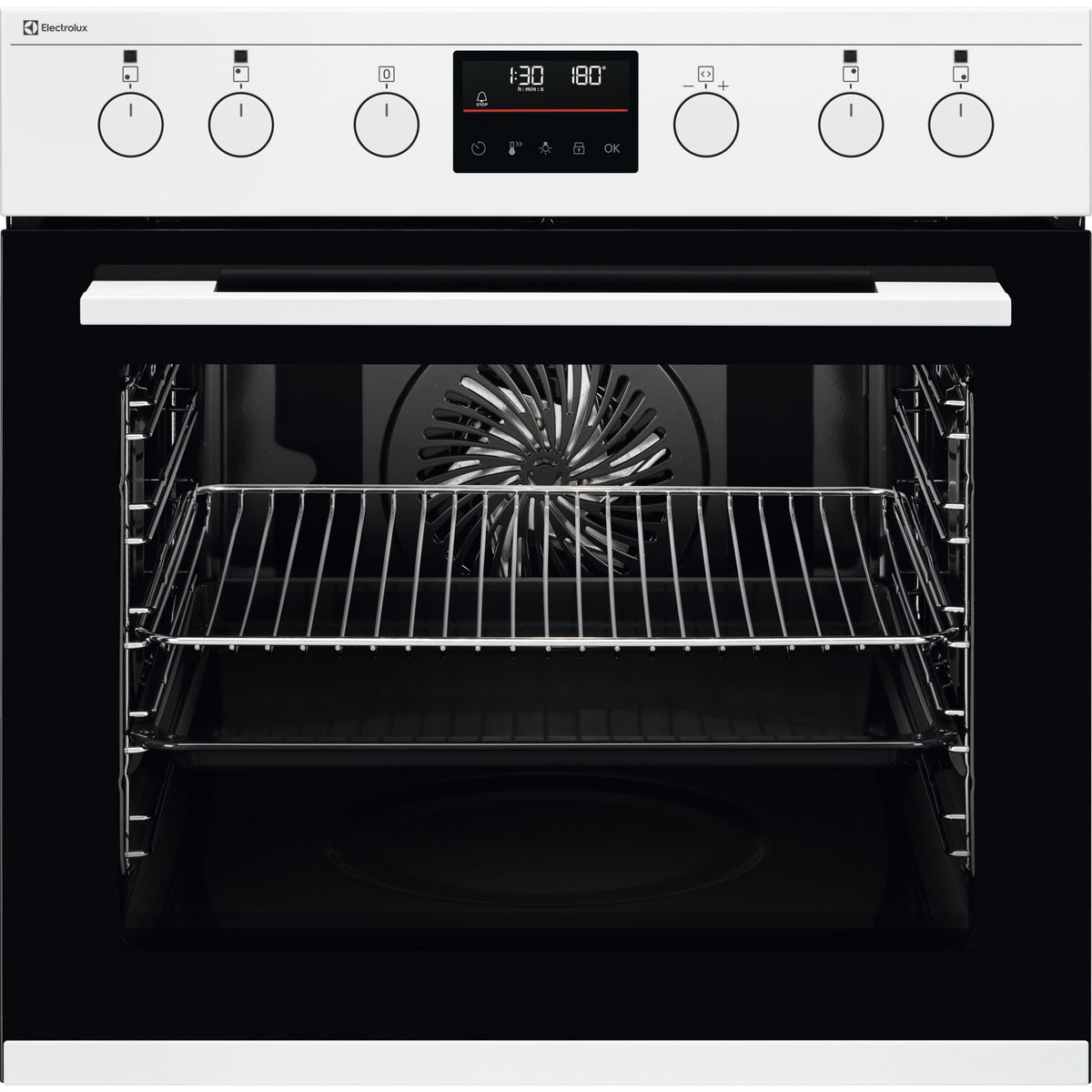 Electrolux EH6L40WE, Cucina da incasso, Bianco, Classe energetica: A+, Modalità di funzionamento: Selettori comandi a sc