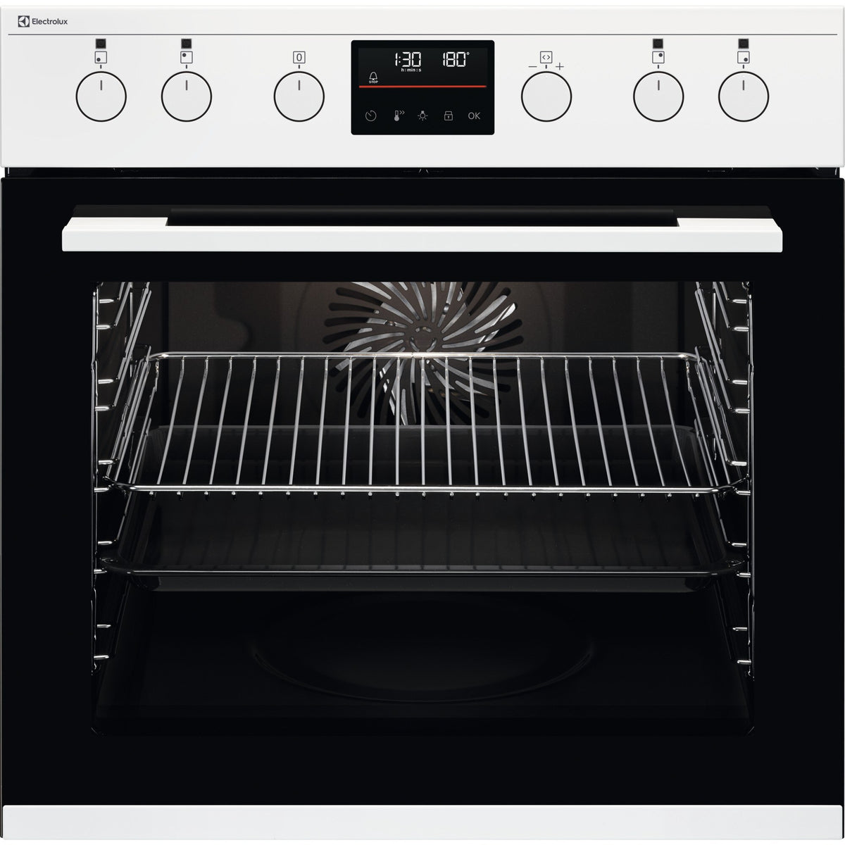 Electrolux EH6L40XWE, Cucina da incasso, Bianco, Classe energetica: A+, Modalità di funzionamento: Selettori comandi a s