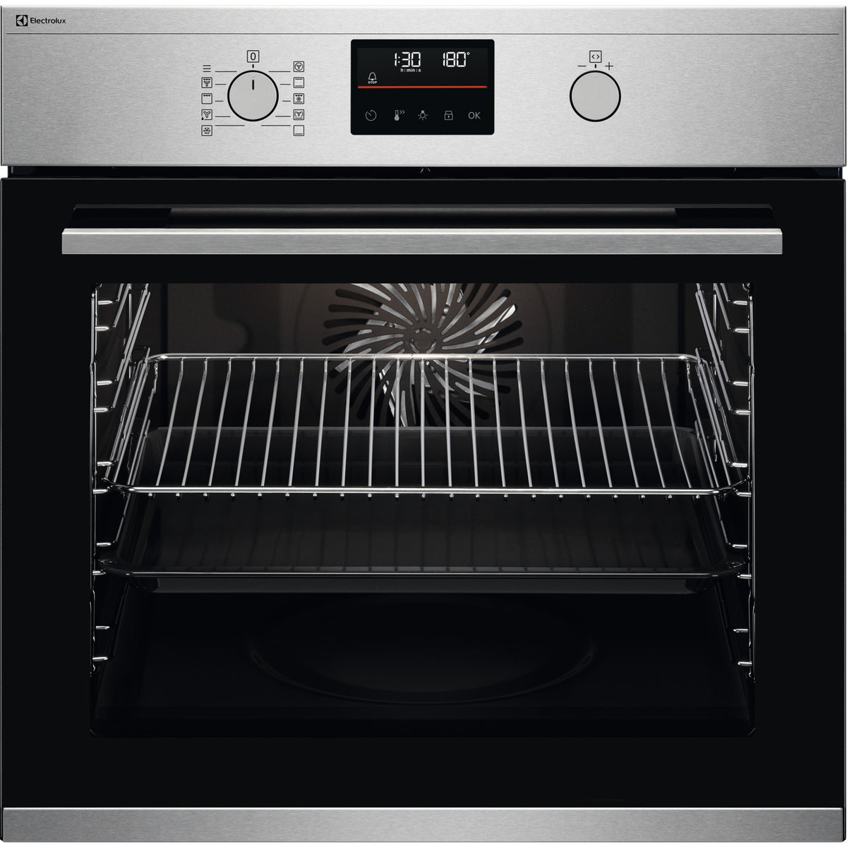 Electrolux EB6L40XCN, Forni da incasso, Cromo Rivestimento antimpronta, Classe energetica: A+, Modalità di funzionamento