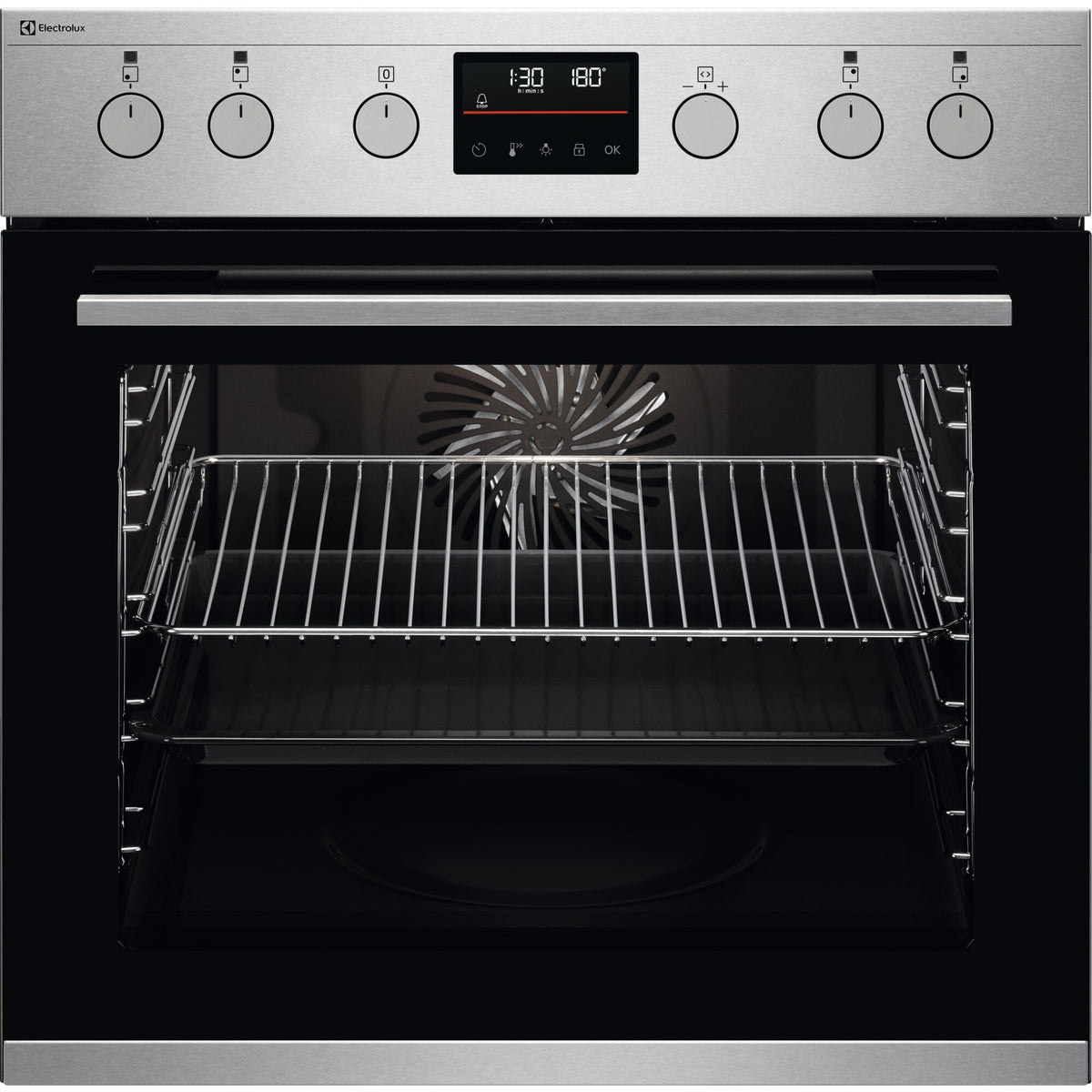 Electrolux EH6L40XCN, Cucina da incasso, Cromo Rivestimento antimpronta, Classe energetica: A+, Modalità di funzionament