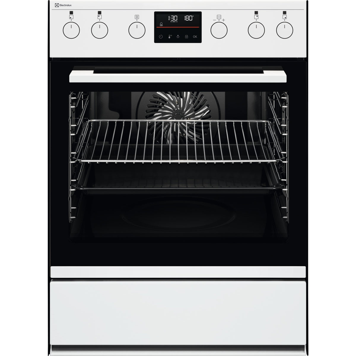 Electrolux EH7L4WE, Cucina da incasso, Bianco, Classe energetica: A+, Modalità di funzionamento: Selettori comandi a sco