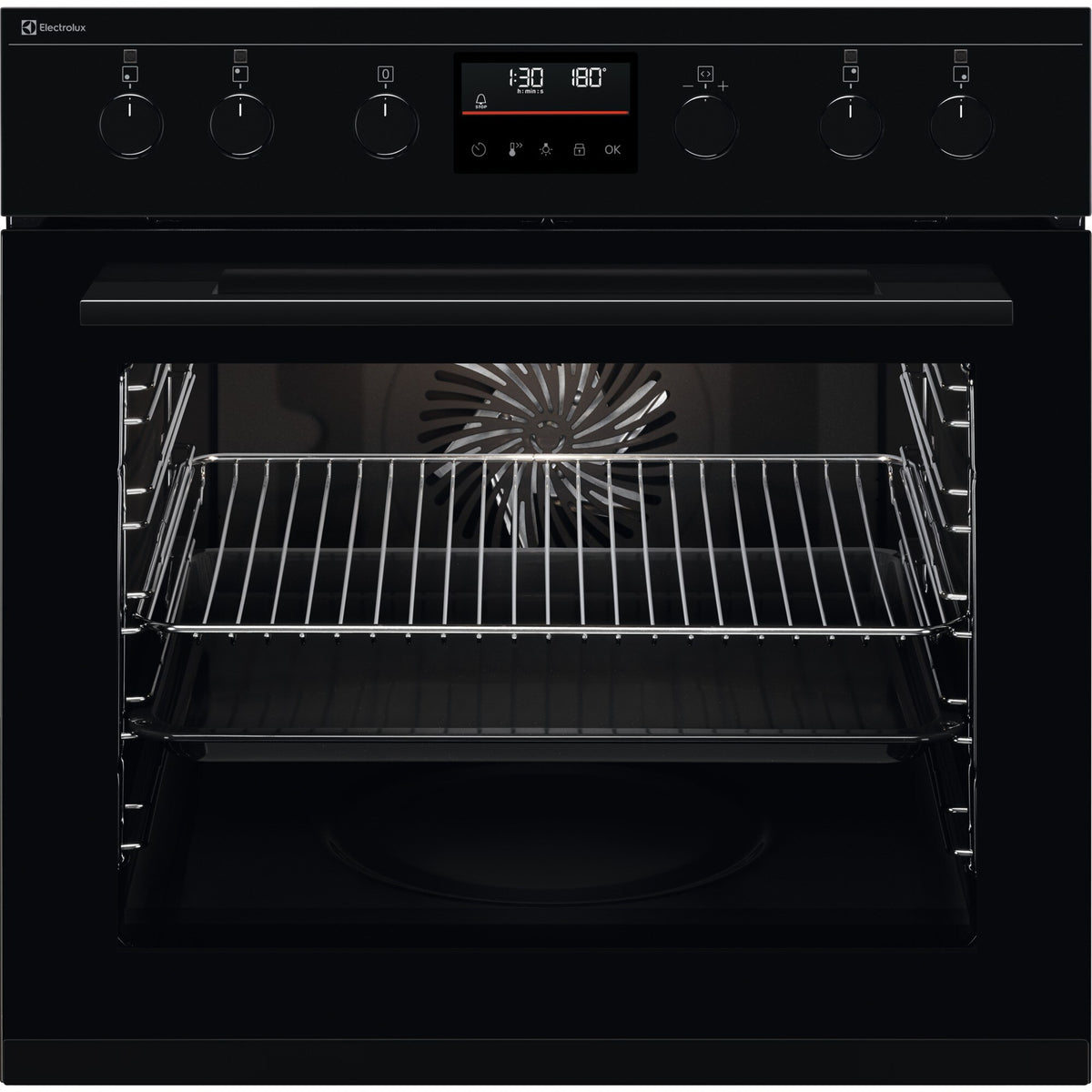 Electrolux EH6L40XSW, Cucina da incasso, Nero, Classe energetica: A+, Modalità di funzionamento: Selettori comandi a sco