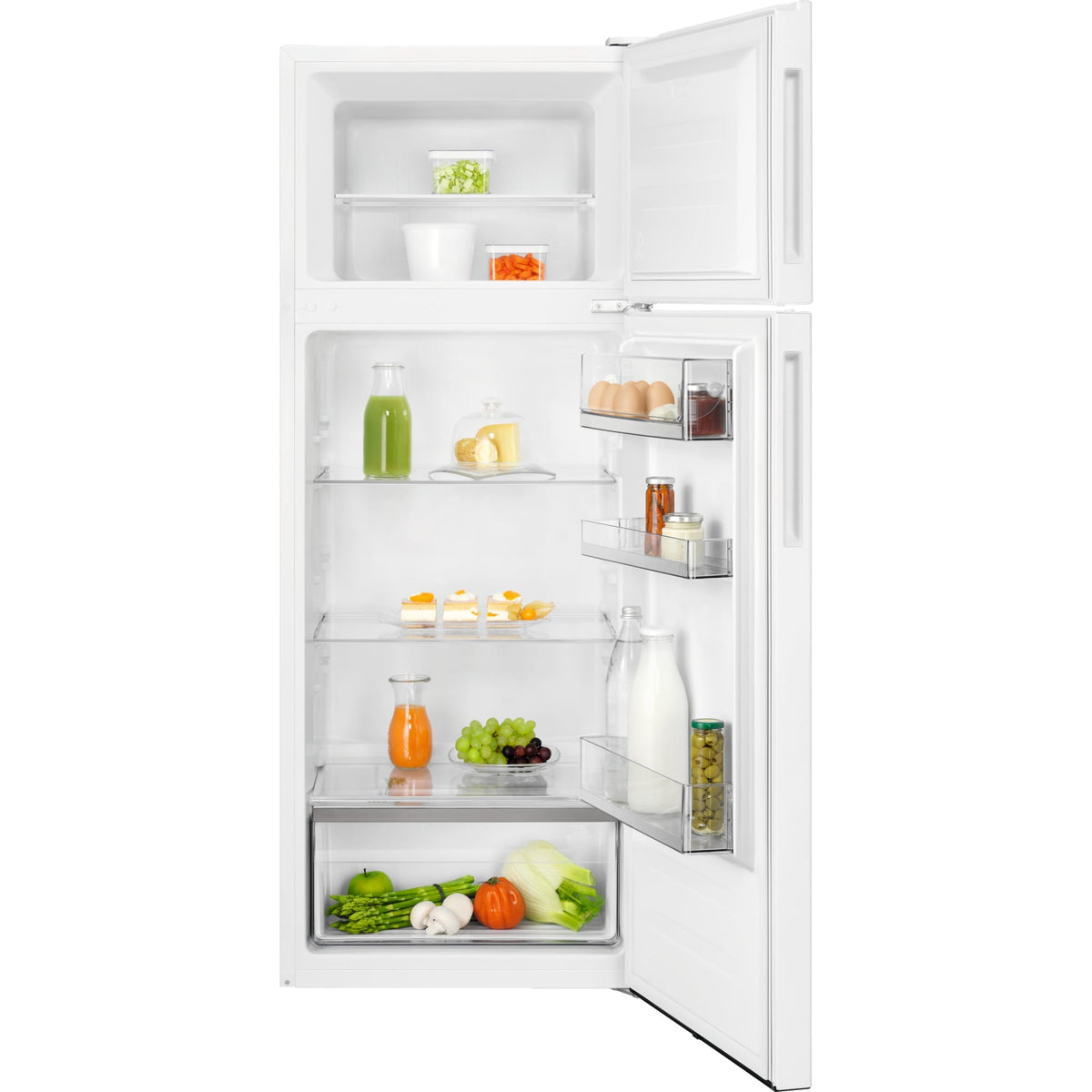 Electrolux ST246F, Combinazione frigorifero/congelatore, a posa libera, a destra, intercambiabile, Bianco, Classe energe