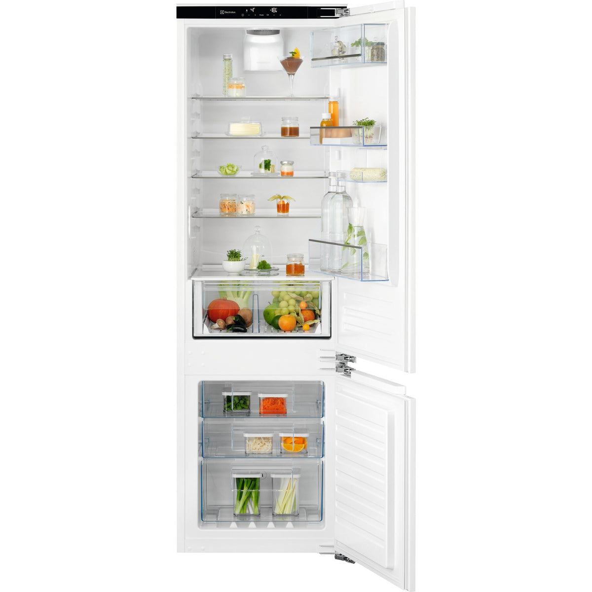 Electrolux IK305BNR, Combinazione frigorifero/congelatore, incasso, a destra, intercambiabile, Bianco, Classe energetica