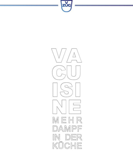 V-ZUG Opuscolo Vacuisine "Mehr Dampf in der Küche” (Più vapore in cucina), tedesco