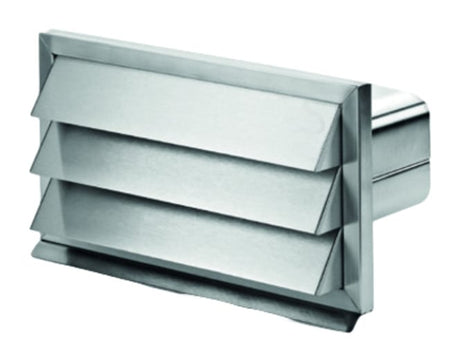 V-ZUG Griglia di protezione dalle intemperie in acciaio inox con valvola antiriflusso L 290 x A 160 mm per raccordoa can