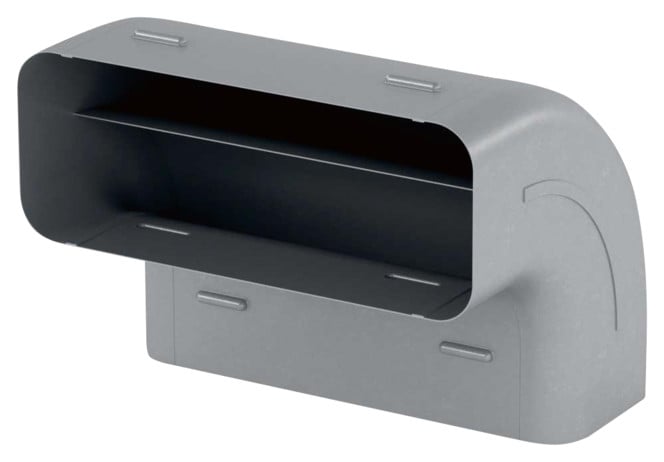 V-ZUG Canale d’aria, Gomito 90°, Verticale per canale piatto, L 227 x A 94 x P 174 mm