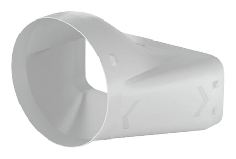 V-ZUG Prime pezzo di transizione da piatto a tondo, bocchettone ø 150 mm, lunghezza 165 mm
