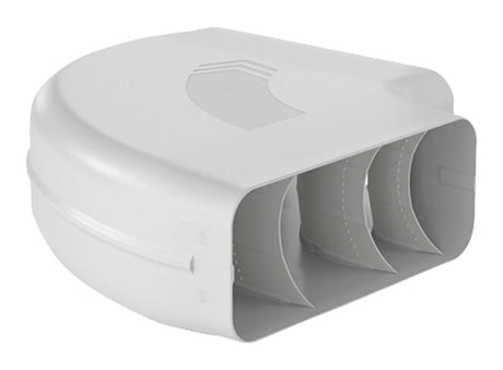 V-ZUG Prime curva a 90° per canale piatto, orizzontale per canale piatto, L 222 x A 89 x P 289 mm