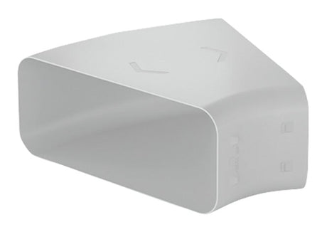 V-ZUG Prime curva a 30° per canale piatto, orizzontale per canale piatto, L 222 x A 89