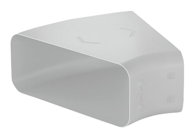 V-ZUG Prime curva a 30° per canale piatto, orizzontale per canale piatto, L 222 x A 89