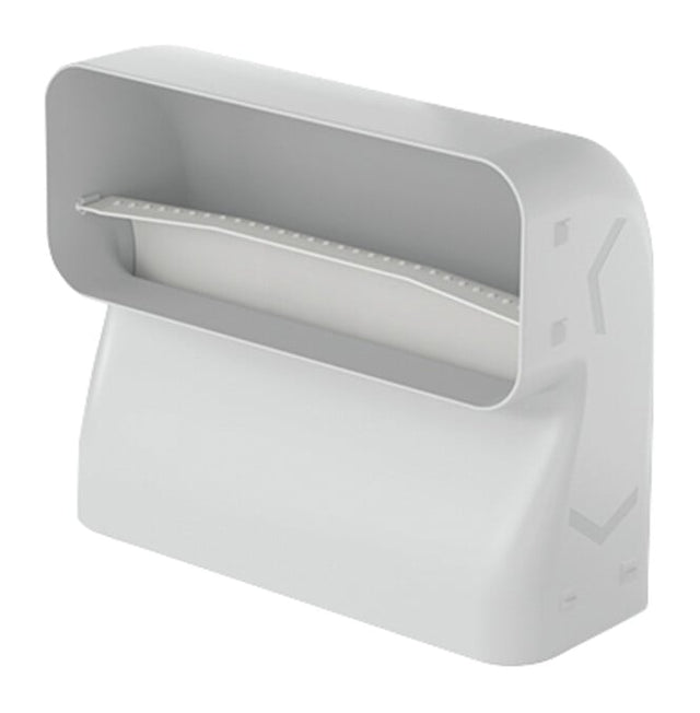 V-ZUG Prime curva stretta a 90° per canale piatto, verticale per canale piatto, L 222 x A 89 x P 92 mm