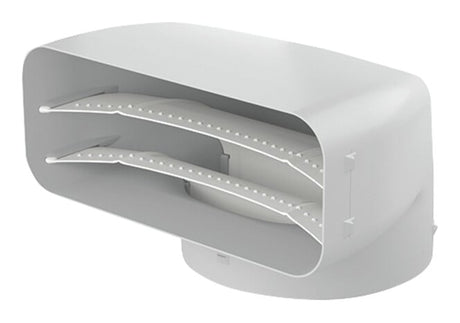 V-ZUG Prime pezzo di deviazione a 90°, verticale da piatto a tondo, bocchettone ø 150 mm, lunghezza 200 mm