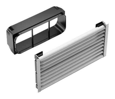 V-ZUG Prime griglia di ventilazione per zoccolo, colore acciaio inossidabile, adatta per altezza zoccolo di 100 - 150 mm