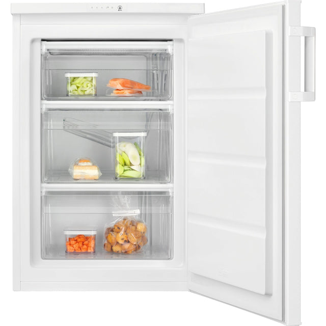 Electrolux TG85, Congelatore verticale, a posa libera, a destra, intercambiabile, Bianco, Classe energetica: D, Capacità