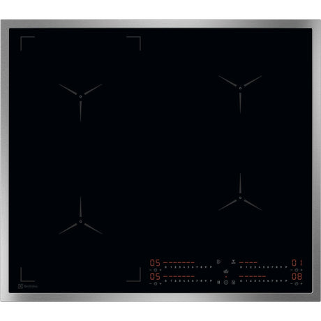 Electrolux GK58TSIBCN, Piano di cottura a induzione, SenseBoil™, Cromo, Variante di incasso: Telaio, Numero zone di cott