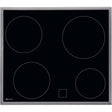 Electrolux GK58VCN, Piani di cottura in vetroceramica, Nero, Variante di incasso: Cromato, Numero zone di cottura: 4, Te