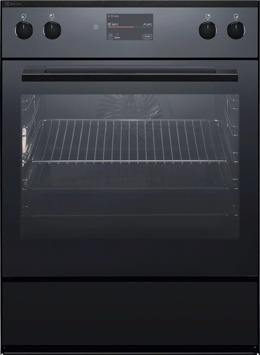 Electrolux EH7GL4XSP, Cucina da incasso, Nero effetto specchio = vetro, Classe energetica: A+, Modalità di funzionamento