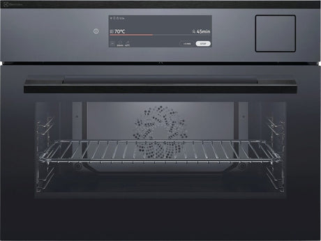 Electrolux EB4PL70KSP, Forno da incasso Profi Steam Compact 45, Nero effetto specchio = vetro, Classe energetica: A++, M