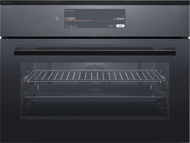 Electrolux EB4SL50DSP, Forno da incasso Compact 45, Nero effetto specchio = vetro, Classe energetica: A+, Modalità di fu