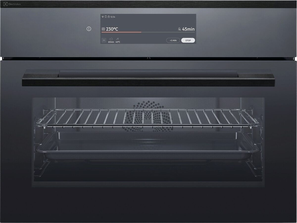 Electrolux EB4SL80DSP, Forno compatto, Nero effetto specchio = vetro, Classe energetica: A+, Modalità di funzionamento: 