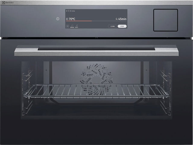 Electrolux EB4SL70KCN, Forno da incasso Profi Steam Compact 45, Cromo Rivestimento antimpronta, Classe energetica: A+, M
