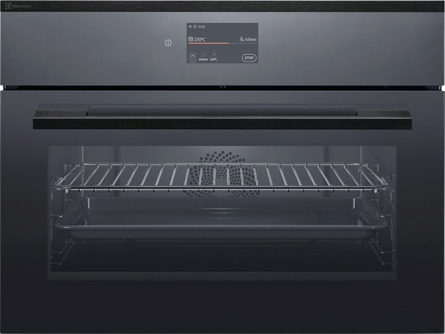 Electrolux EB4GL50DSP, Forno da incasso Compact 38 Hotair, Nero effetto specchio = vetro, Classe energetica: A+, Modalit