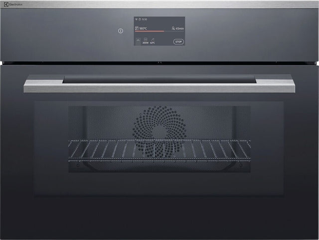Electrolux EB4GL90KCN, Microonde Combi da incasso Compact 45, Cromo Rivestimento antimpronta, Modalità di funzionamento: