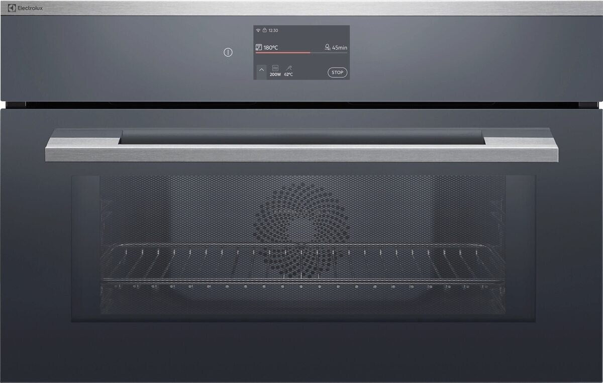 Electrolux EB3GL90KCN, Microonde Combi da incasso Compact 38, Cromo Rivestimento antimpronta, Modalità di funzionamento: