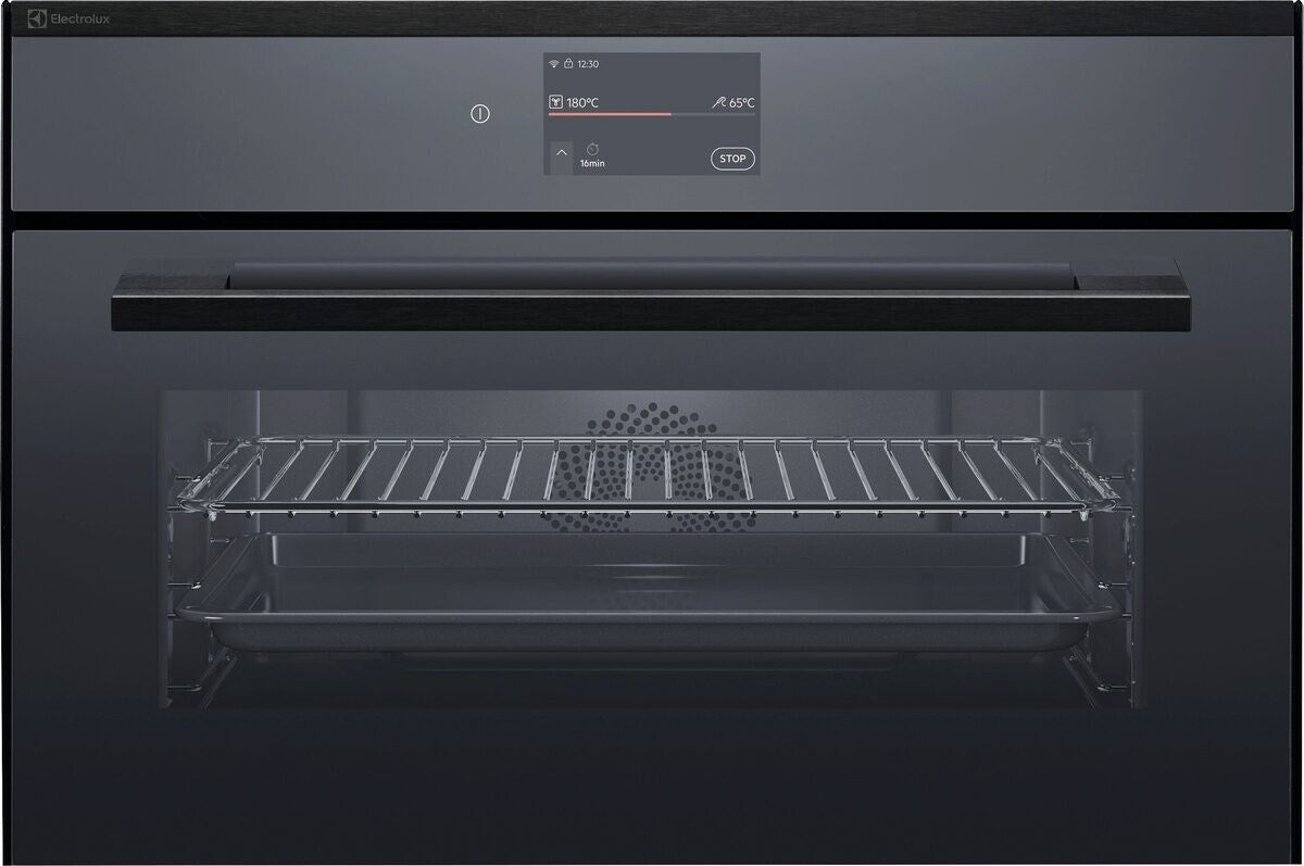 Electrolux EB3GL4SP, Forno da incasso Compact 38 Hotair, Nero effetto specchio = vetro, Classe energetica: A, Modalità d