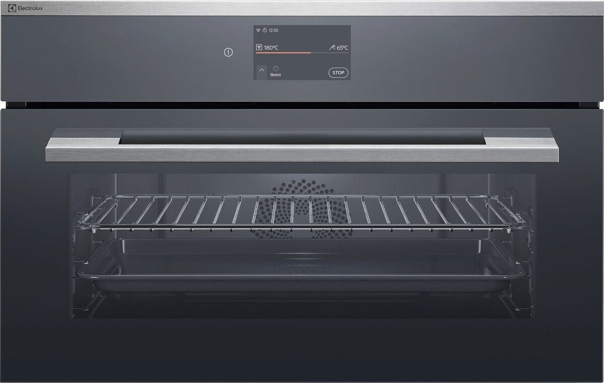 Electrolux EB3GL40CN, Forno da incasso Compact 38 Hotair, Cromo Rivestimento antimpronta, Classe energetica: A+, Modalit