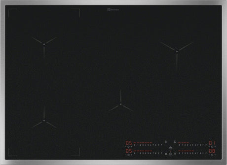 Electrolux GK69TSIBSC, Piano di cottura a induzione, SenseBoil™, Cromo, Variante di incasso: Telaio, Numero zone di cott