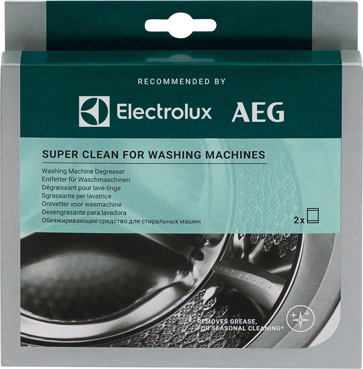 Ricambio Electrolux 9029865608 - Super clean lava-biancheria 2x50gr