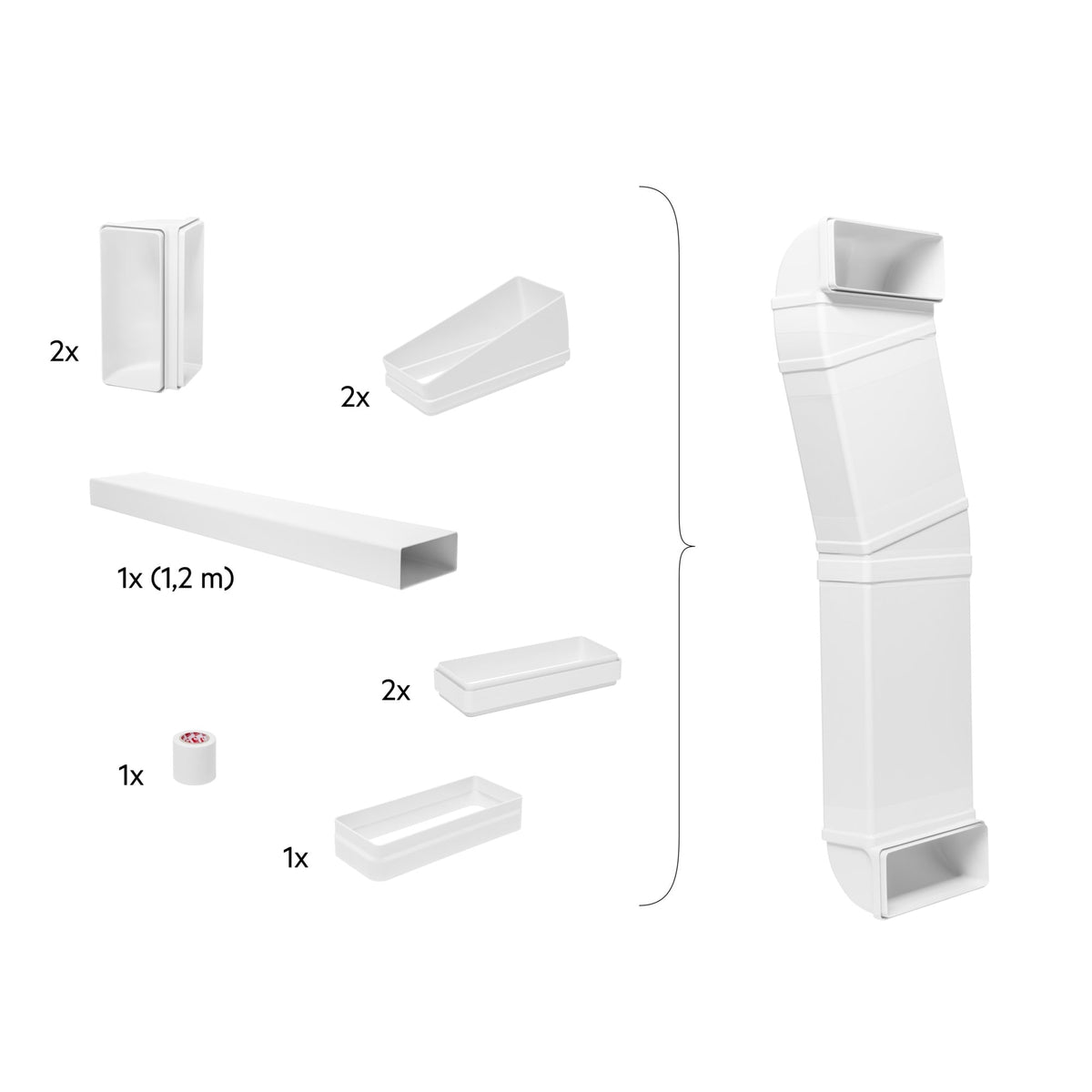 Ricambio Electrolux 9029866143 - Half piping kit