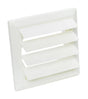 V-ZUG Griglia antipioggia, bianca, plastica, quadrata, ø 150 mm